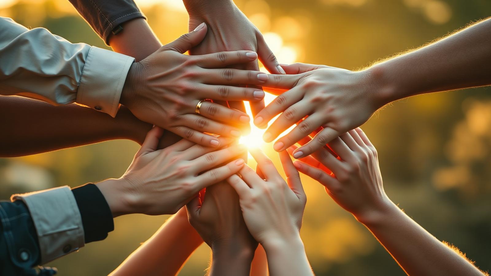 Hands united